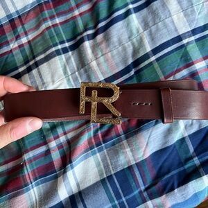 Ralph Lauren purple label brown western belt. Barely used and great condition.